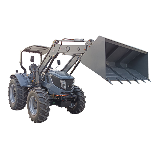 90HP 4WD Tractor with Front End Loader and Backhoe