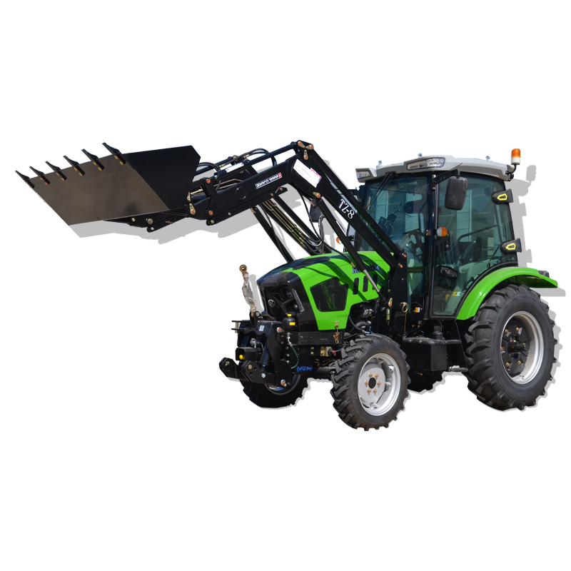 100HP 4WD Tractor with Front End Loader and Backhoe